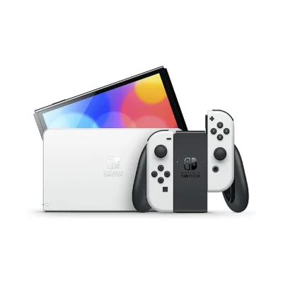 کنسول بازی هیبریدی نینتندو مدل Switch - OLED white and black