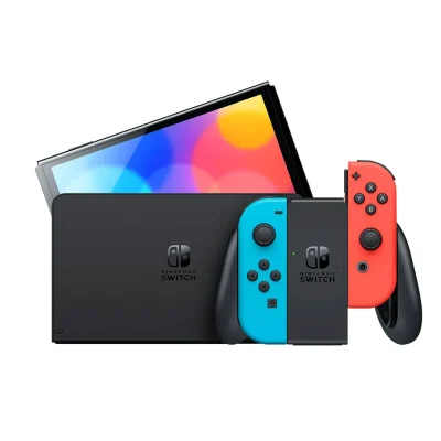 کنسول بازی هیبریدی نینتندو مدل Switch - OLED Neon Blue and Neon Red