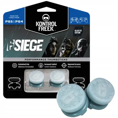 روکش آنالوگ KontrolFreek مخصوص PS5 و PS4 - طرح Rainbow Six Siege رنگ Black Ice