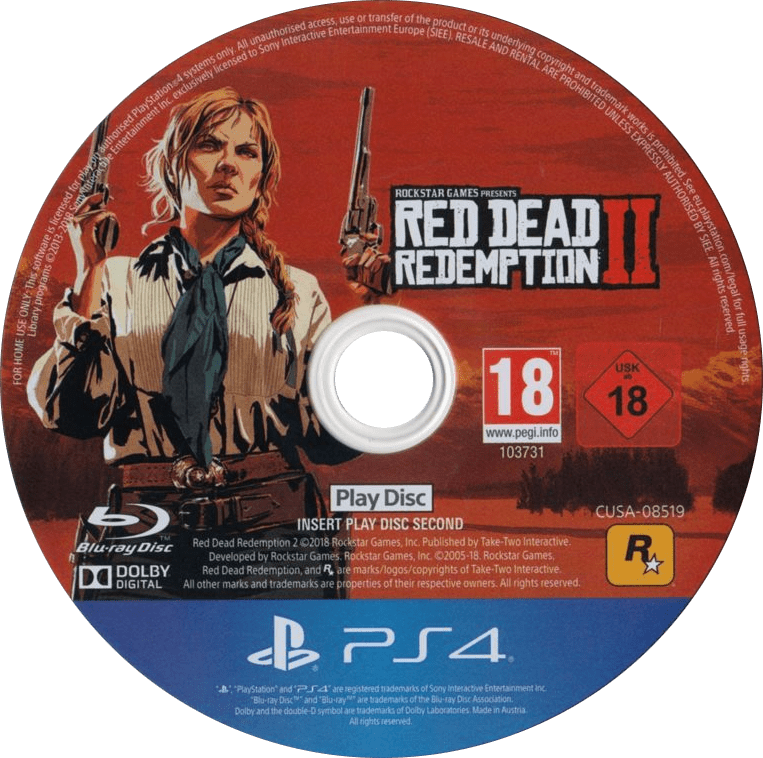 کاور بازی Red Dead Redemption 2 برای PS4 نسخه دیسک اورجینال